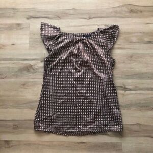 MASSIVE $10 SALE Banana Republic Brown and White Top